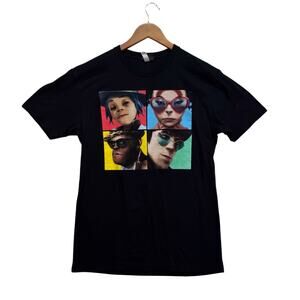 Gorillaz Ghouls Merch Tee Humanz Tour Virtual Band Black 2017 T Shirt 2 Sided M